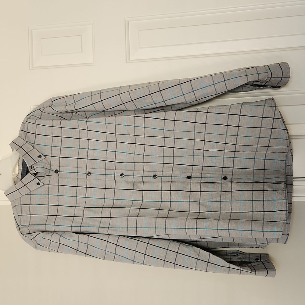Banana Republic Men's button down, gray, size xl, standard fit